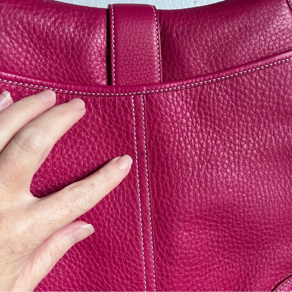 NWOT Pink Coach SoHo Pebble Leather Crossbody Silver Buckle - Picture 11 of 11